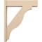 Ekena Millwork 8-in W x 34-in D x 42-in H Funston Block Rough Cedar Woodgrain TimberThane Outlooker, Primed Tan OUTUR080X34X42FST44RCPR - alternate 5